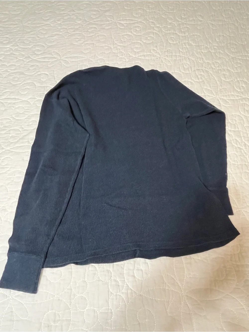 Ralph Lauren Navy Ribbed Knit Undershirt/Pajamas